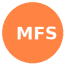 Circular logo featuring the text “Maltipoos For Sale” at the top, “M.F.S” in the center, and “Your Honest Maltese Poodle Breeder” at the bottom, with orange text (#ff6210) on a transparent background.